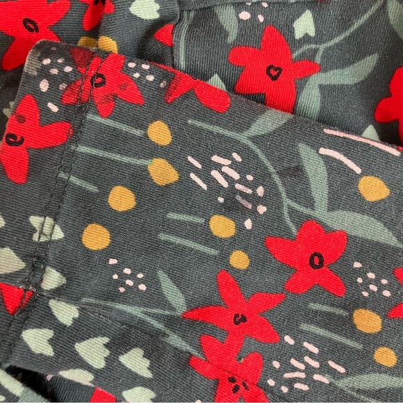 Hanna Andersson Celebration Skater Dress Poinsettia Patch Twirl Holidays 150 12 - Picture 9 of 9